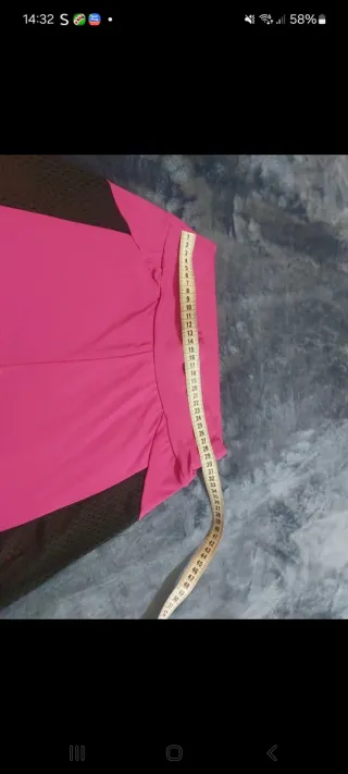 Leggings fitness fucsia e nero