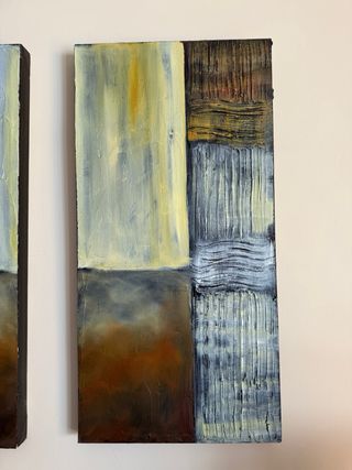 Juego de 3 cuadros abstractos