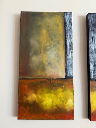 Juego de 3 cuadros abstractos