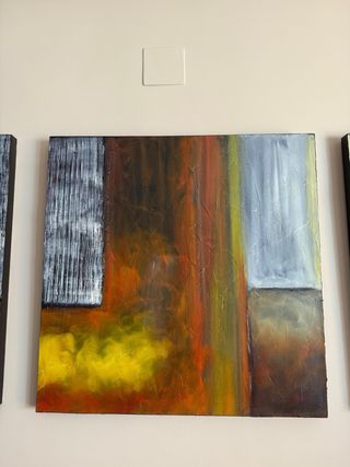 Juego de 3 cuadros abstractos