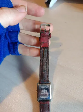 Reloj Festina Mujer Cuero Rojo Dorado