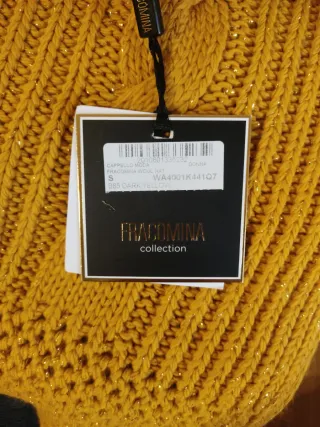Set Fracomina cappello e sciarpa giallo