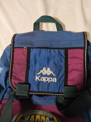 Mochila Kappa Vintage Azul y Morado