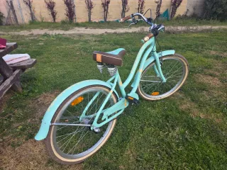 Bicicleta estilo cruiser color menta