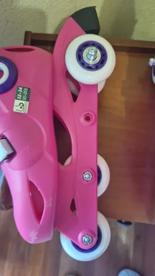 Patines Oxelo Talla 32/34 Rosa y Morado