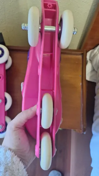 Patines Oxelo Talla 32/34 Rosa y Morado