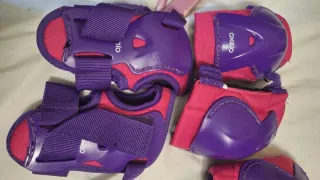 Patines Oxelo Talla 32/34 Rosa y Morado