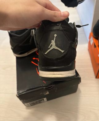 Air Jordan 4 Black Canvas Originali