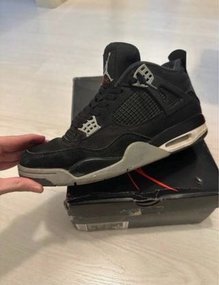 Air Jordan 4 Black Canvas Originali