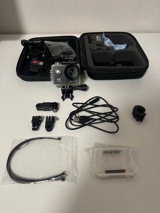 Cámara de Acción 4K Ultra HD con Wi-Fi y Maletín