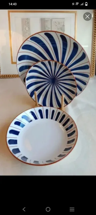 2 Vajilla Bidasoa 18 piezas porcelana