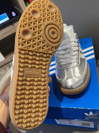 Zapatillas Adidas Samba Plata Talla 39 1/3