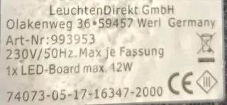 Lámpara de pie LED plateada