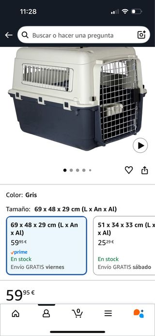 Transportín grande aviación