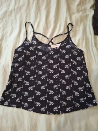 Top estampado elefantes