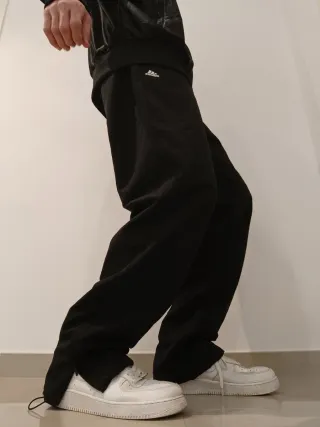 Pantalón Adidas Climalite Deporte Negro Ancho