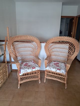 Sillas mimbre