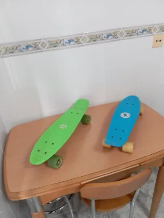 2 Monopatines (Penny Board) Verde y Azul