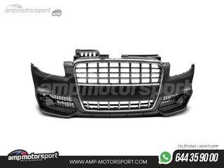 PARAGOLPES DELANTERO PARA AUDI A4 B7 LOOK S4 CROMO CON PDC/SRA
