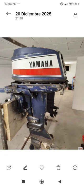Yamaha 9.5 HP 2T Antiguo Fueraborda