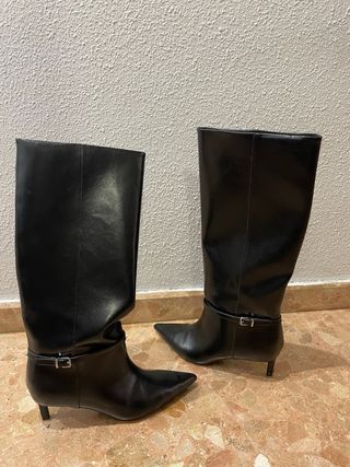 Botas altas mujer negras talla 38