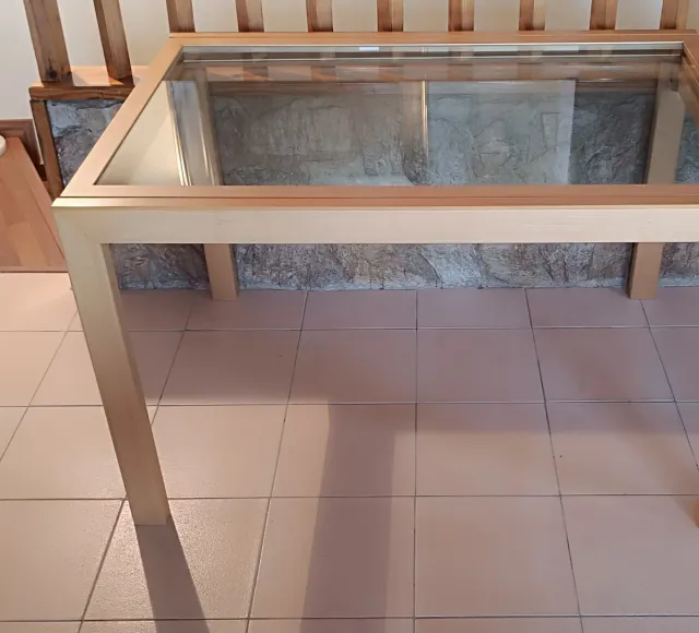 Mesa comedor extensible madera y cristal perfecta