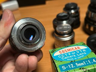 Objetivo Cosmicar 12.5mm f1.4, montura C