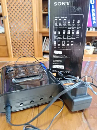 Radio Reloj Sony iPod & iPhone Negro