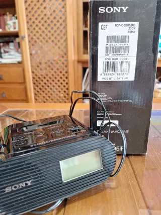 Radio Reloj Sony iPod & iPhone Negro