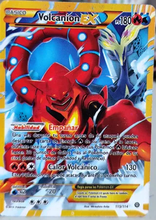 Volcanion EX 2016 Carta Pokémon