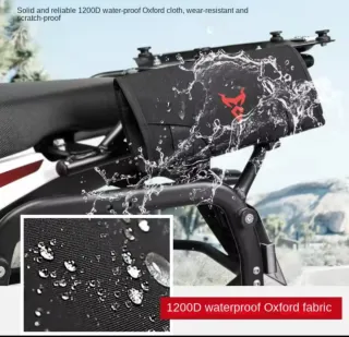 Mala para mota com emblema