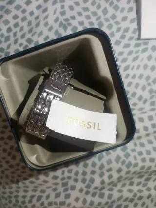 Reloj Fossil Mujer Plata y Blanco