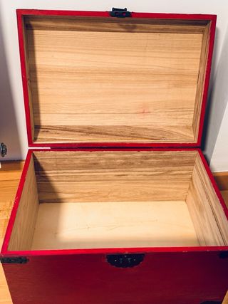 Baúl decorado estilo tribal