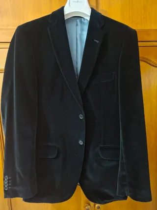 Americana terciopelo Emidio Tucci Negra