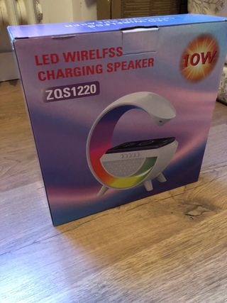 Altavoz Cargador Inalámbrico LED 10W