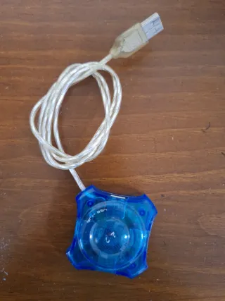 Hub USB 4 Puertos Azul