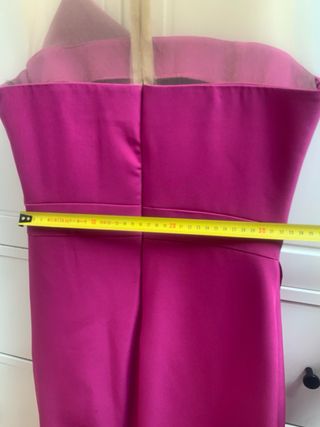Vestido de fiesta fucsia talla M - Nuevo
