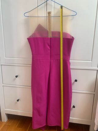 Vestido de fiesta fucsia talla M - Nuevo