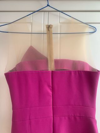 Vestido de fiesta fucsia talla M - Nuevo