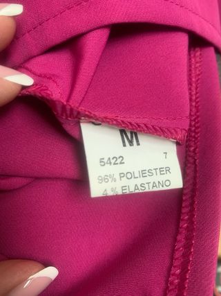 Vestido de fiesta fucsia talla M - Nuevo