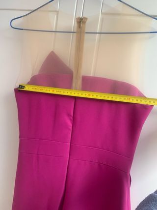 Vestido de fiesta fucsia talla M - Nuevo