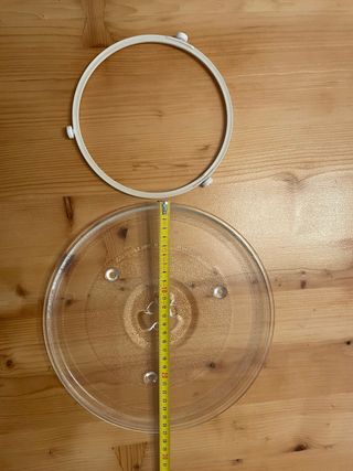Bandeja giratoria de cristal para microondas