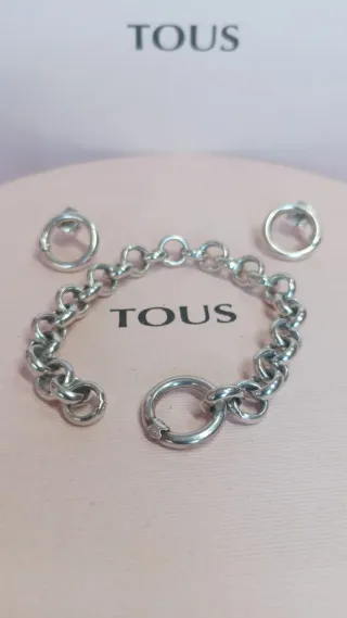 Conjunto Tous Pulsera y Pendientes Hold