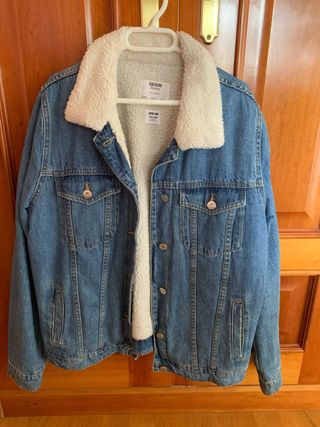 Cazadora vaquera con borrego