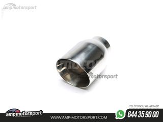 COLA DE ESCAPE REDONDA BISELADA BORDE FINO 110MM