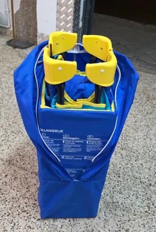 Parque infantil con colchón