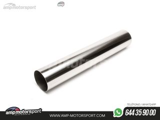 COLA DE ESCAPE REDONDA RECTA BORDE FINO 76MM