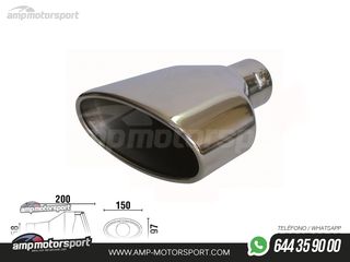 COLA DE ESCAPE TIPO RS4 LADO DERECHO