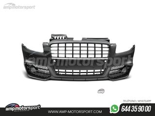 PARAGOLPES DELANTERO PARA AUDI A4 B7 LOOK S4 NEGRO CON SRA SIN PDC
