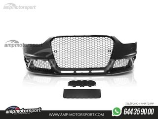 PARAGOLPES DELANTERO PARA AUDI A4 B8 LOOK RS NEGRO CON PDC/SRA